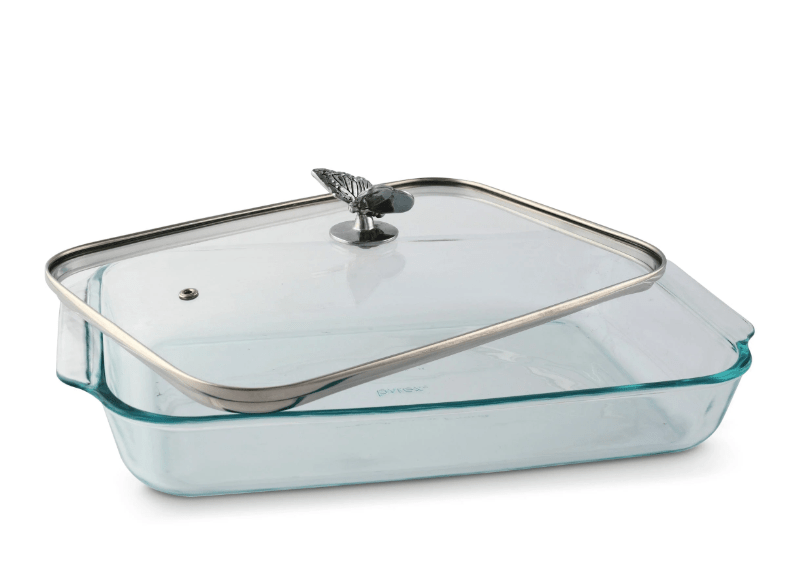 Arthur Court BUTTERFLY LID WITH PYREX 3 QUART BAKING DISH