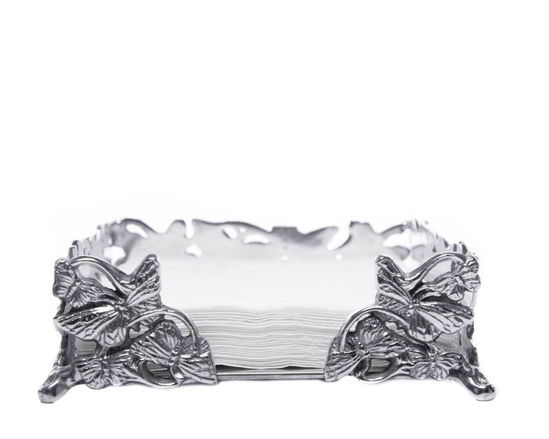 Arthur Court Butterfly Luncheon Napkin Box