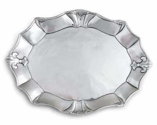 Arthur Court Fleur De Lis Oval Platter