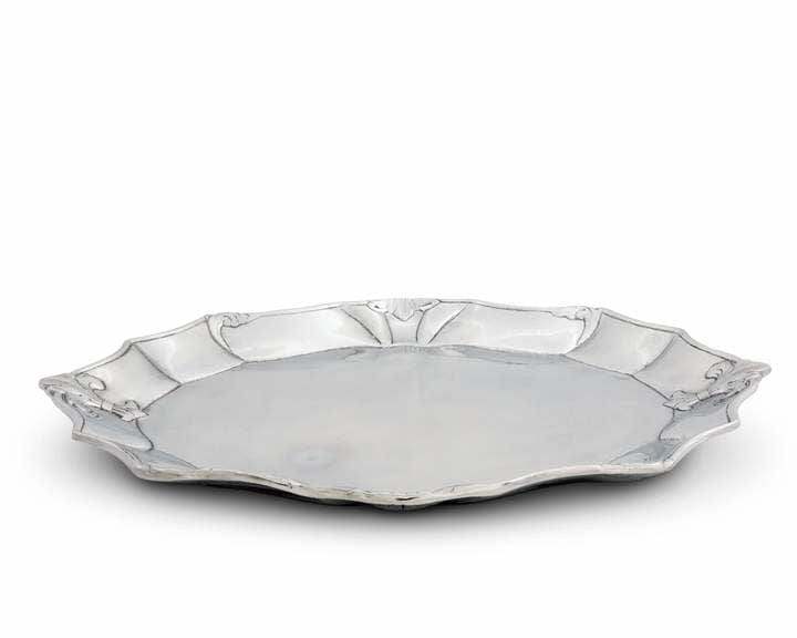 Arthur Court Fleur De Lis Oval Platter