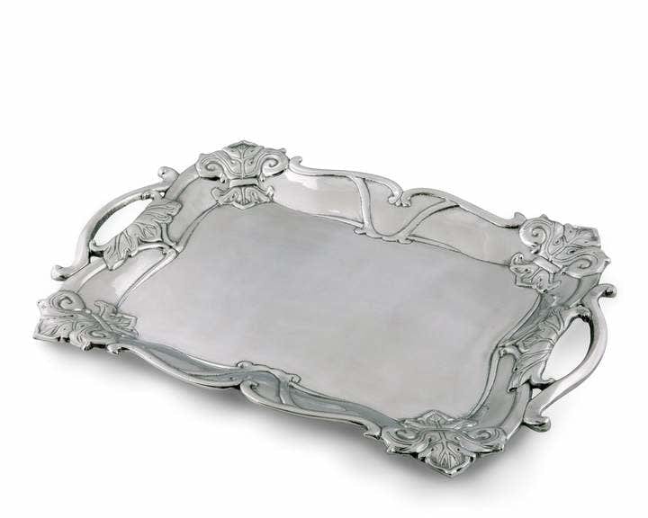 Arthur Court Fleur de lis Rectangular Tray
