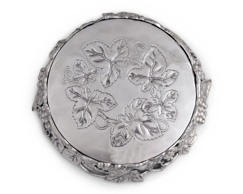 Arthur Court Grape Cake Stand Glass Dome