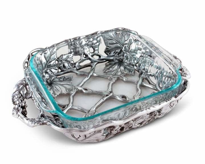 Arthur Court Grape Casserole w/2Quart Square Pyrex