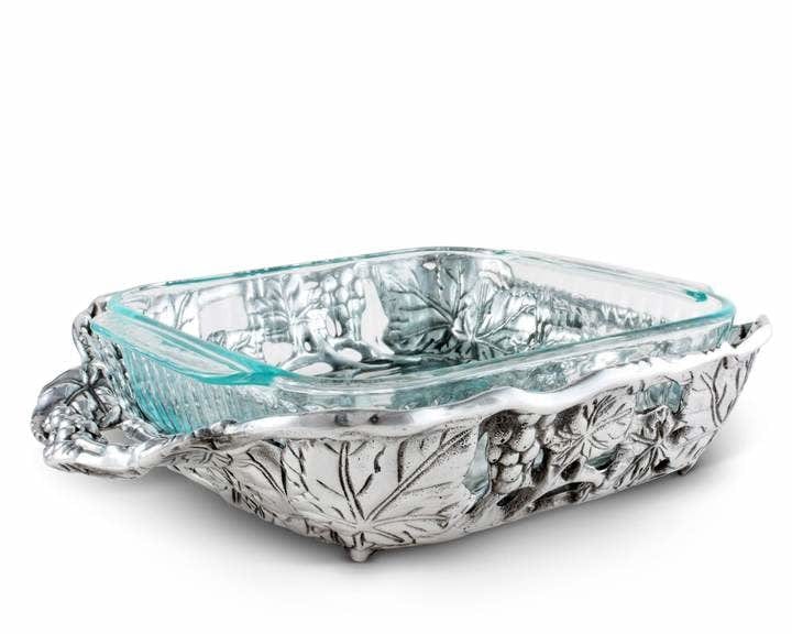 Arthur Court Grape Casserole w/2Quart Square Pyrex
