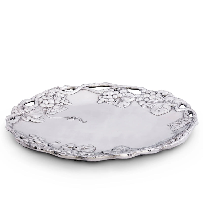 Grape 15" Round Tray