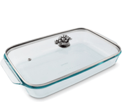 Arthur Court GRAPE LID WITH PYREX 3 QUART BAKING DISH