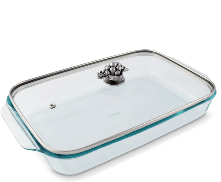 Arthur Court GRAPE LID WITH PYREX 3 QUART BAKING DISH