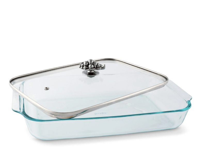 Arthur Court GRAPE LID WITH PYREX 3 QUART BAKING DISH
