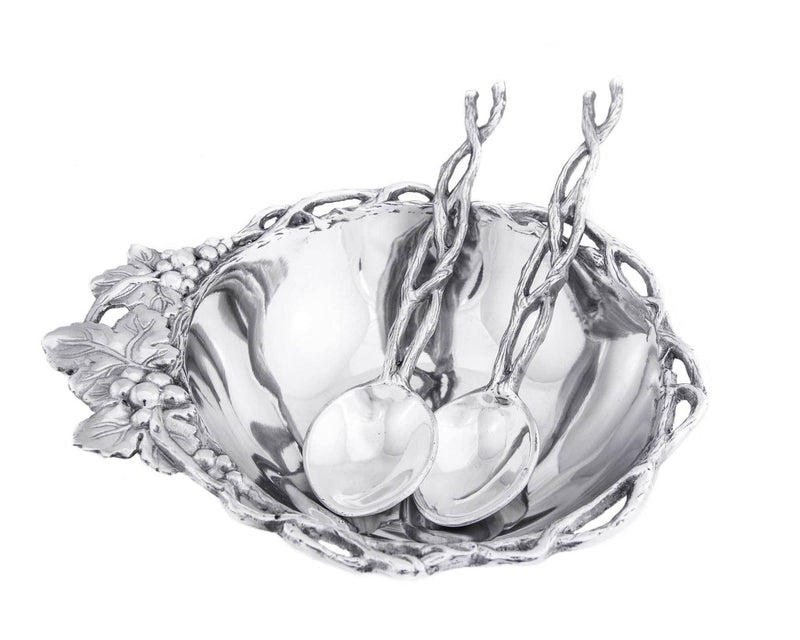 Arthur Court Grape Open Vine 3 piece salad set