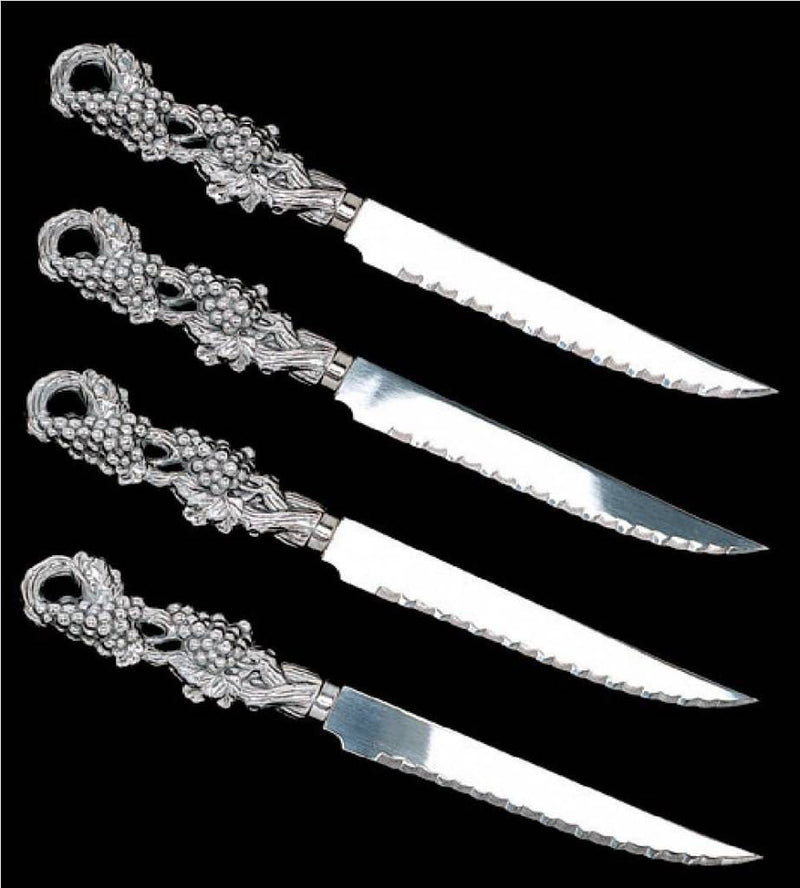 Arthur Court Grape Steak Knives - Set/4