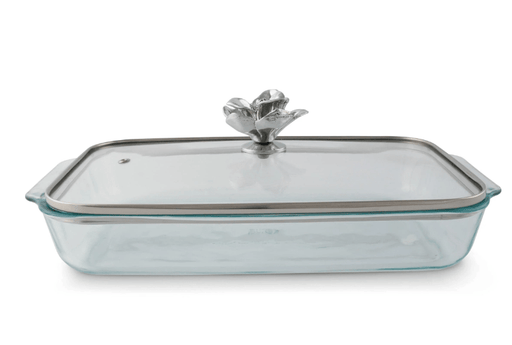 Arthur Court MAGNOLIA LID WITH PYREX 3 QUART BAKING DISH