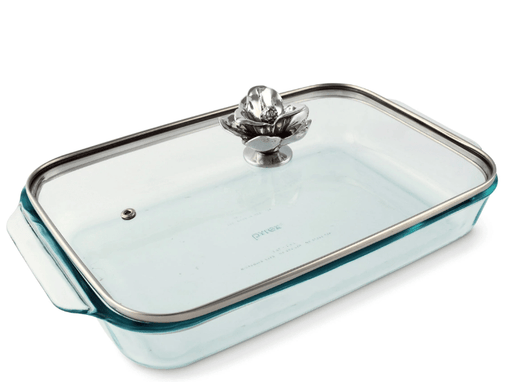 Arthur Court MAGNOLIA LID WITH PYREX 3 QUART BAKING DISH