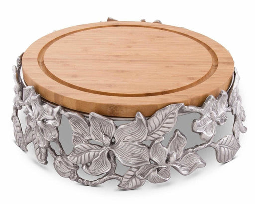 Arthur Court Magnolia Wood Cheese Pedestal