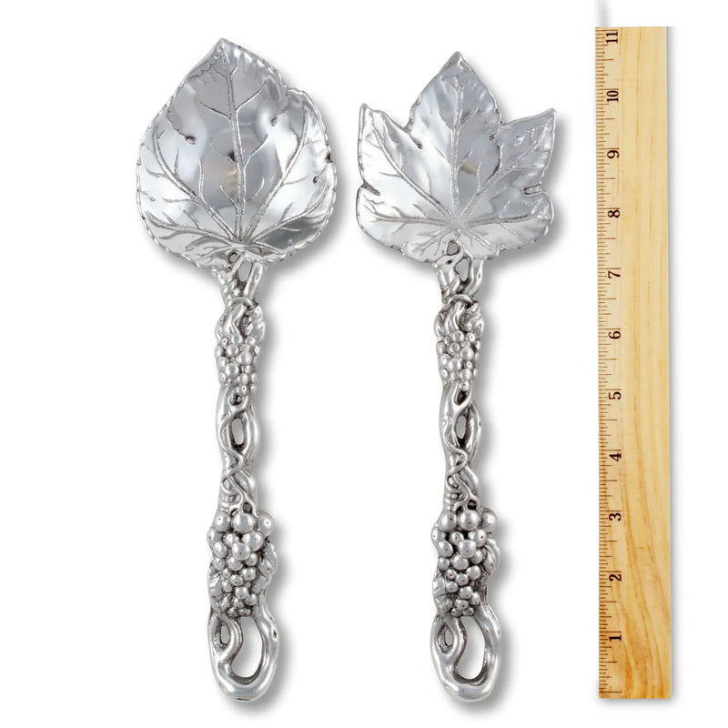 Arthur Court Serving Spoons Grapevine Serving Set