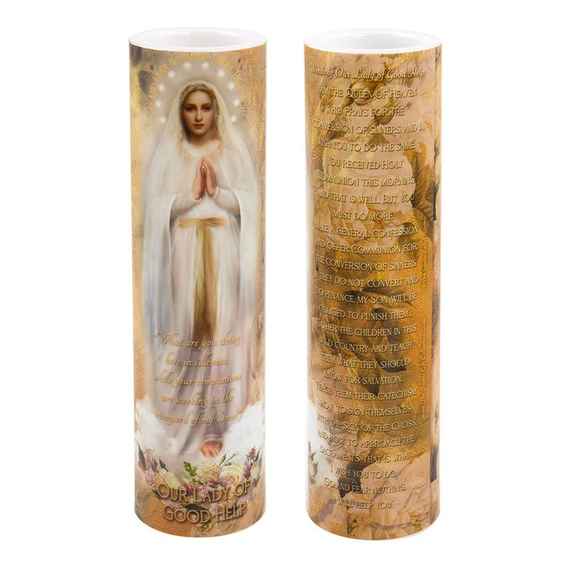 Our Lady of Good Help Prayer Candle 2 3/8 by 8 inch