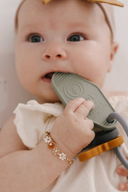 Be A Heart Baby Keys to the Kingdom Silicone Teether | Catholic Baby Gift: Keys to the Kingdom