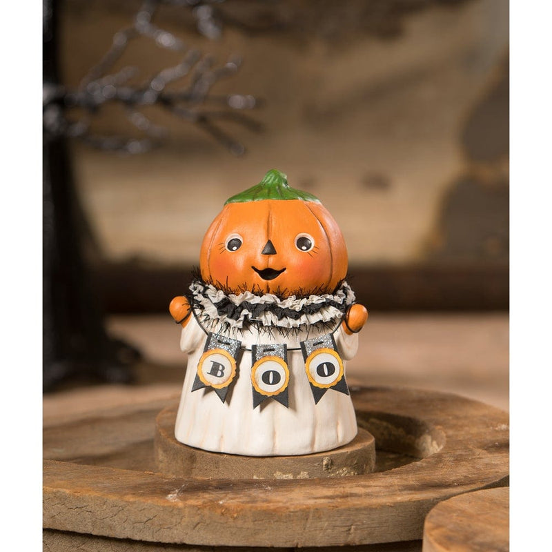Bethany Lowe Bethany Lowe Halloween Pumpkin Head Ghostie BOO by Bethany Lowe Designs