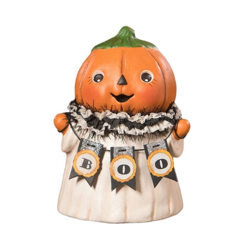 Bethany Lowe Bethany Lowe Halloween Pumpkin Head Ghostie BOO by Bethany Lowe Designs