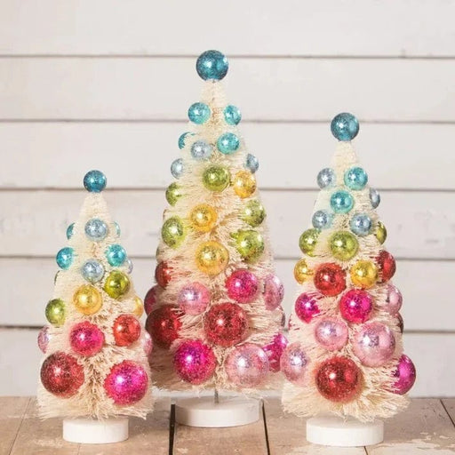 Bethany Lowe bottle brush trees Bright Hues Polka Dot Bottle Brush Trees S3 by Bethany Lowe Designs