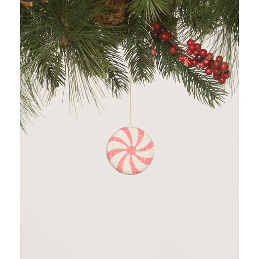 Bethany Lowe Christmas Bright Pink Peppermint Ornament by Bethany Lowe Designs