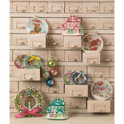 Bethany Lowe Christmas Brights Candle in Wreath Ornament by Bethany Lowe Designs