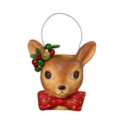 Bethany Lowe Christmas Fawnie Bucket Small by Bethany Lowe Designs