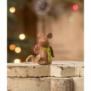 Bethany Lowe Christmas Little Mouse with Candy Canes by Bethany Lowe Designs