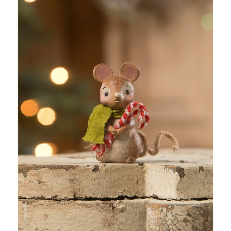 Bethany Lowe Christmas Little Mouse with Candy Canes by Bethany Lowe Designs
