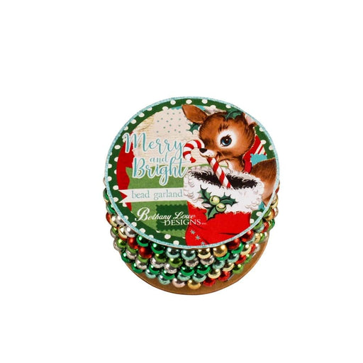 Bethany Lowe Christmas Merry & Bright Mini Bead Garland by Bethany Lowe Designs