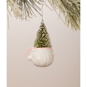 Bethany Lowe Christmas Pink Santa Mug Ornament by Bethany Lowe Designs