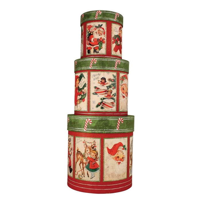 Bethany Lowe Christmas Retro Christmas Nesting Boxes S3 by Bethany Lowe Designs