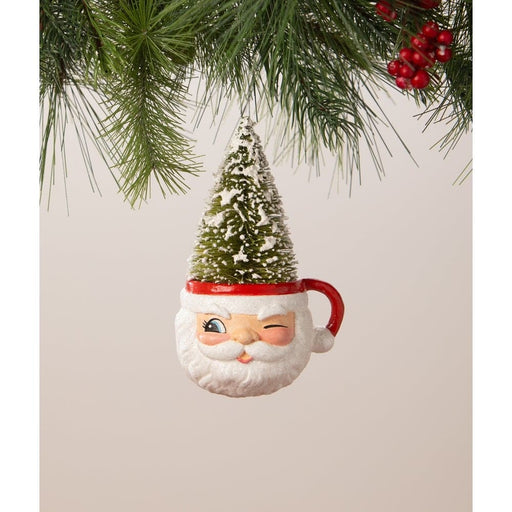 Bethany Lowe Christmas Retro Santa Mug Ornament by Bethany Lowe Designs