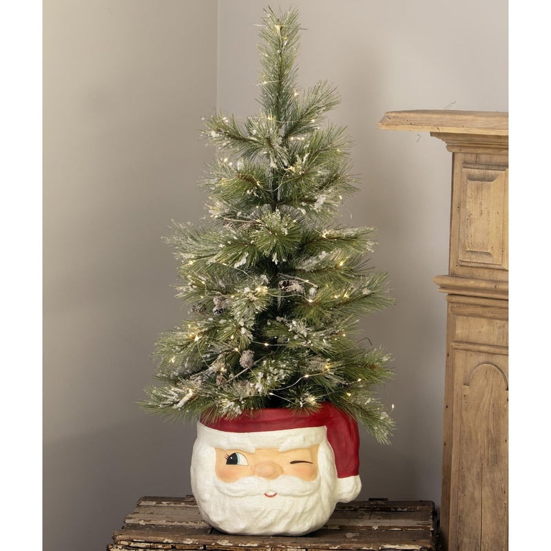 Bethany Lowe Christmas Retro Winking Santa Bucket by Bethany Lowe Designs