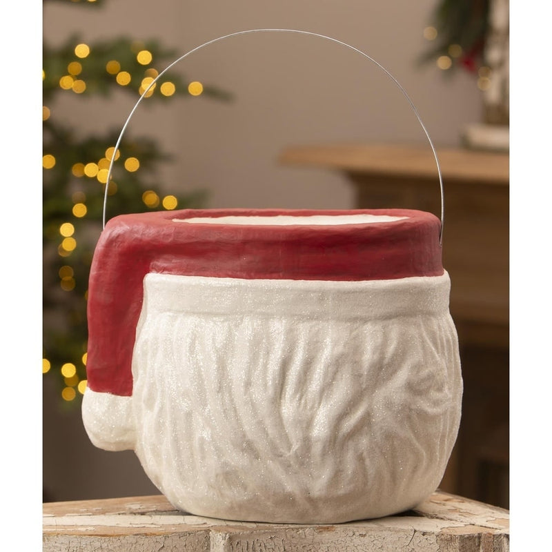 Bethany Lowe Christmas Retro Winking Santa Bucket by Bethany Lowe Designs
