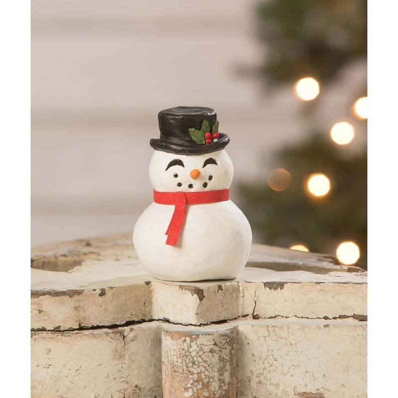 Bethany Lowe Christmas Snowman Luminary Happy by Bethany Lowe Designs