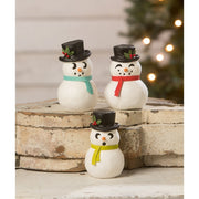 Bethany Lowe Christmas Snowman Luminary Peeking by Bethany Lowe Designs