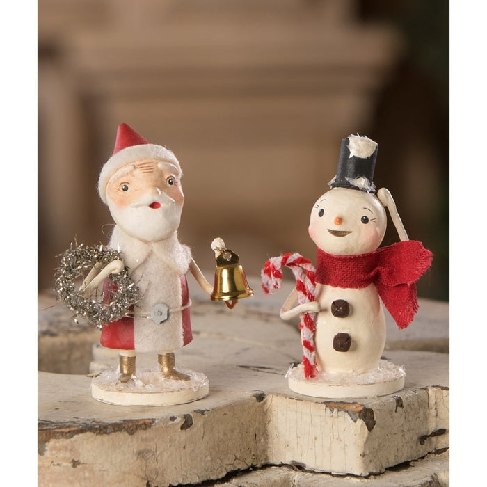 Bethany Lowe Christmas Snowman with Candy Canes by Bethany Lowe Designs