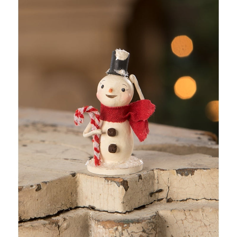 Bethany Lowe Christmas Snowman with Candy Canes by Bethany Lowe Designs