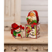 Bethany Lowe Christmas Tin Snowman Bucket Small by Bethany Lowe Designs