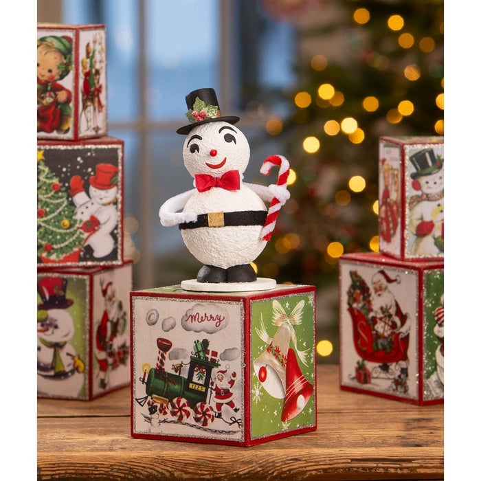 Bethany Lowe Christmas Vintage Jolly Snowman by Bethany Lowe Designs