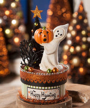 Bethany Lowe Collectible Figurines Happy Haunting Ghost On Box by Bethany Lowe Designs