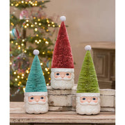 Bethany Lowe figurine Bottle Brush Santa Blue Figure by Bethany Lowe Designs -11"