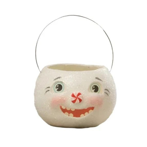 Bethany Lowe figurine Happy Snowman Bucket Petite by Bethany Lowe Designs