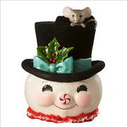 Bethany Lowe figurine Jolly Snowman Top Hat Surprise by Bethany Lowe Designs