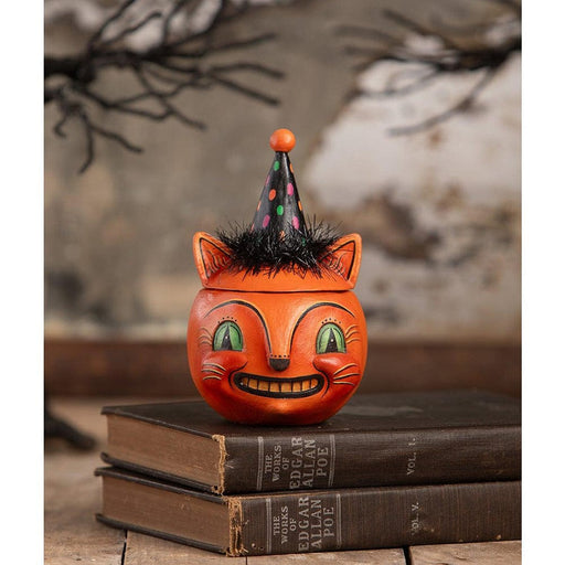 Bethany Lowe Figurines Green Eyed Copper Cat by Johanna Parker for Bethany Lowe Designs