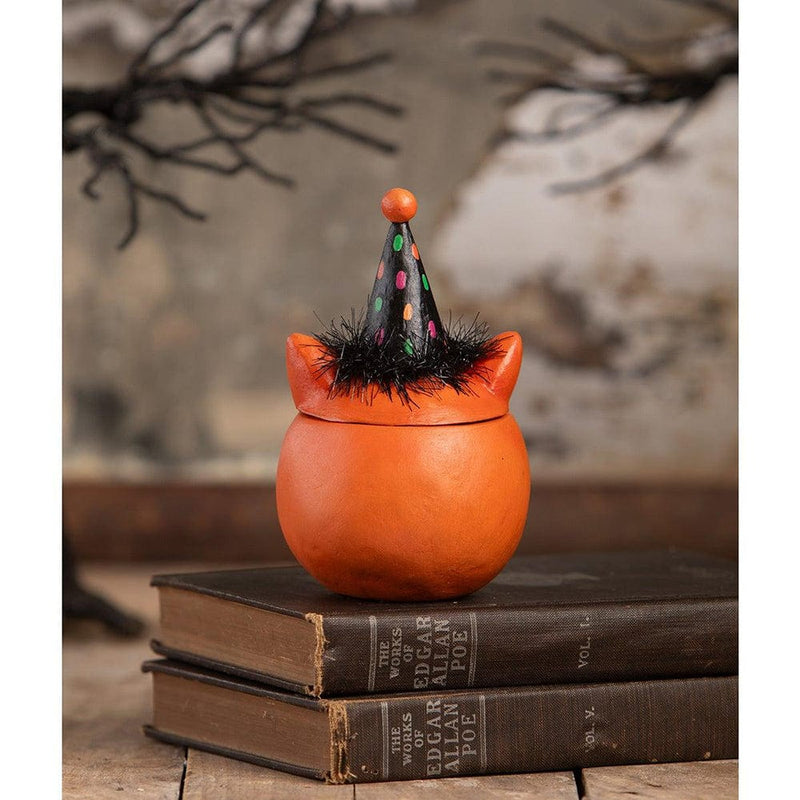 Bethany Lowe Figurines Green Eyed Copper Cat by Johanna Parker for Bethany Lowe Designs