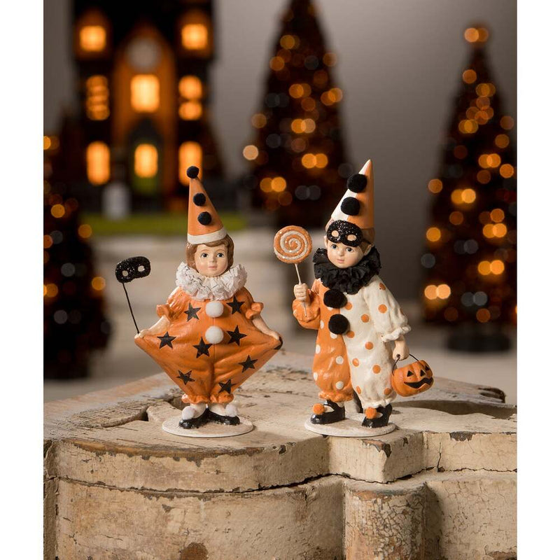 Bethany Lowe Figurines Halloween Masquerade Clown Girl by Bethany Lowe Designs