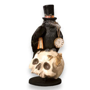 Bethany Lowe Figurines Midnight Crow On Skull by Bethany Lowe Designs