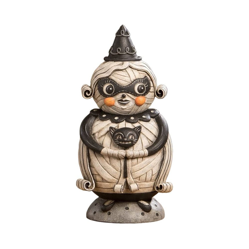 Bethany Lowe Halloween Figurine Grinning Mumma Mia Spooks Jar by Johanna Parker Bethany Lowe