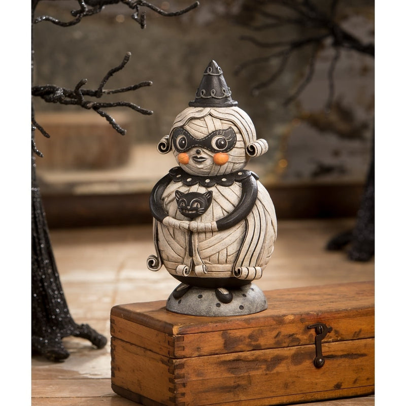 Bethany Lowe Halloween Figurine Grinning Mumma Mia Spooks Jar by Johanna Parker Bethany Lowe